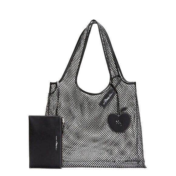 3.1 Phillip Lim Handbags - 3.1 PHILLIP LIM Embellished Mesh Market Tote Bag Black Clear Mesh Double Handle